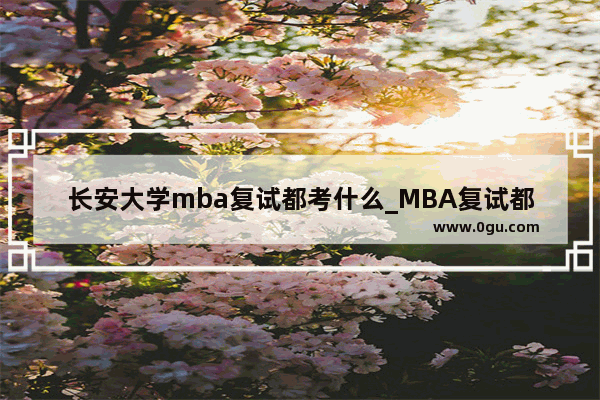 长安大学mba复试都考什么_MBA复试都考些什么