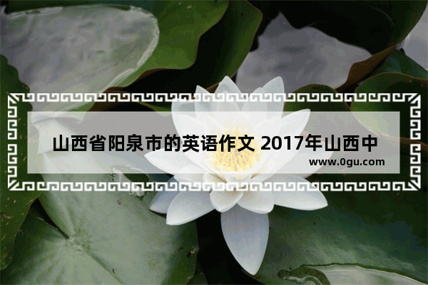 山西省阳泉市的英语作文 2017年山西中考英语作文