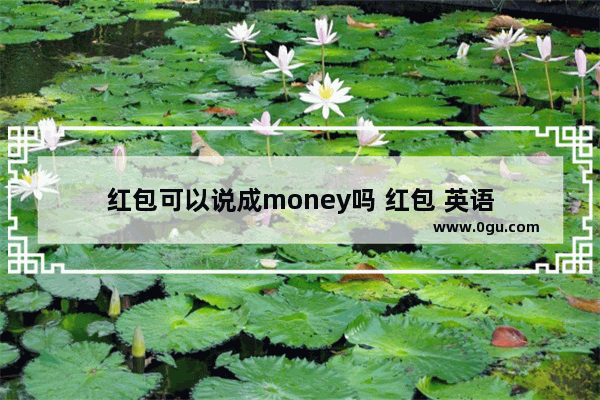 红包可以说成money吗 红包 英语