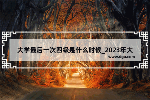 大学最后一次四级是什么时候_2023年大学生4.6级英语考试时间