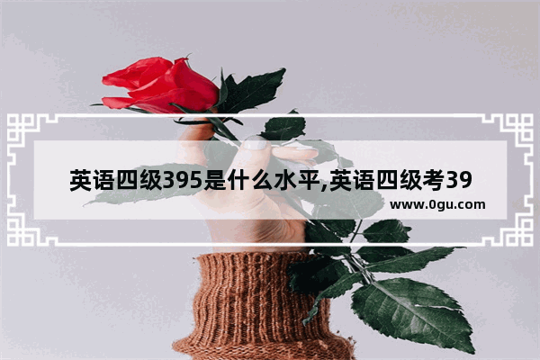 英语四级395是什么水平,英语四级考399分