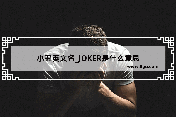 小丑英文名_JOKER是什么意思