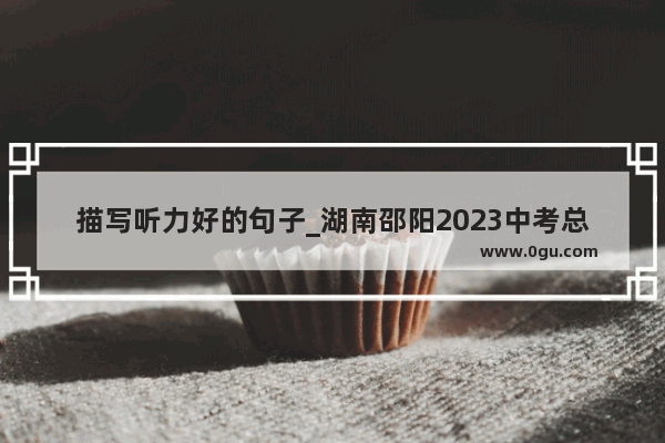 描写听力好的句子_湖南邵阳2023中考总分是多少