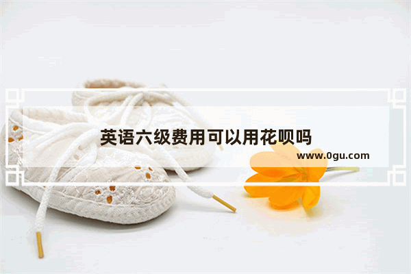 英语六级费用可以用花呗吗