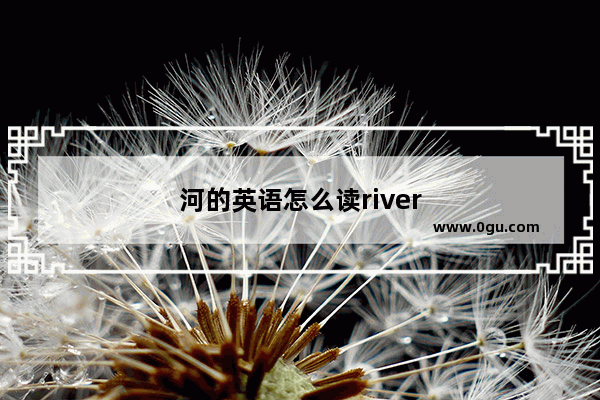 河的英语怎么读river