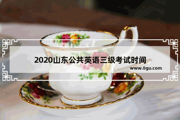 2020山东公共英语三级考试时间