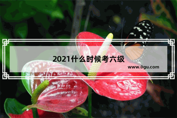 2021什么时候考六级