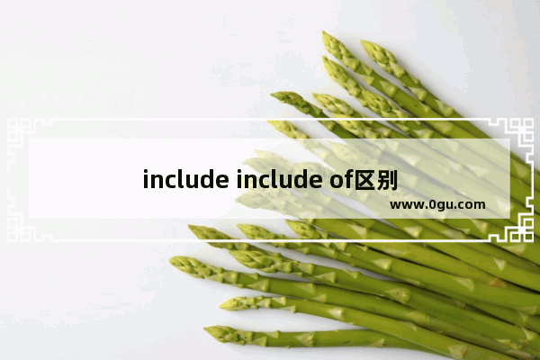 include include of区别