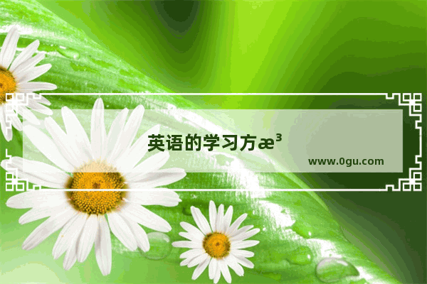 英语的学习方法