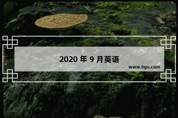 2020 年 9 月英语四级写作技巧