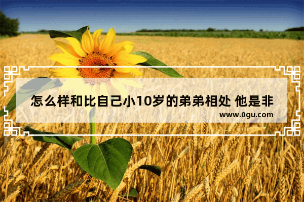 怎么样和比自己小10岁的弟弟相处 他是非常非常调皮的那种😳,弟弟小怎么办