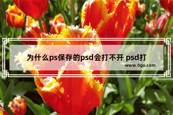 为什么ps保存的psd会打不开 psd打不开怎么办