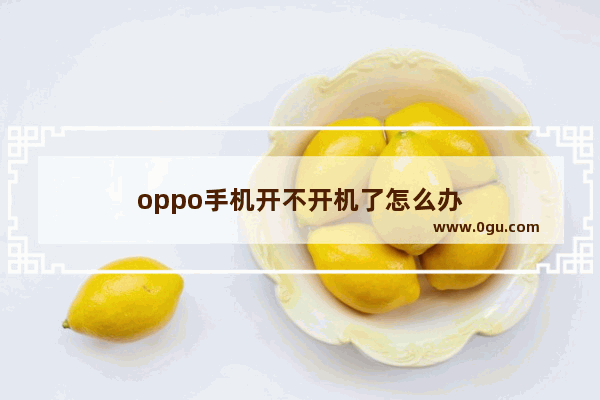 oppo手机开不开机了怎么办