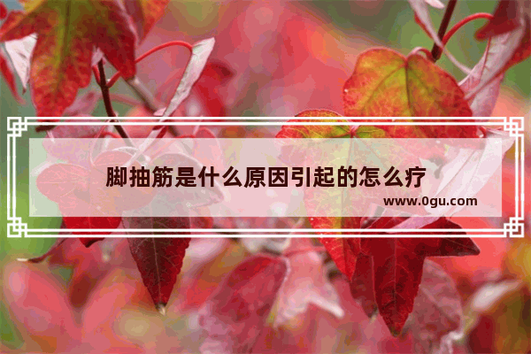 脚抽筋是什么原因引起的怎么疗