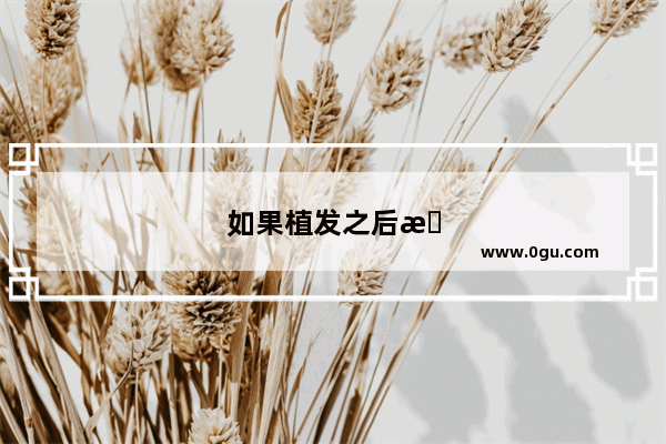 如果植发之后患有毛囊炎要怎么办