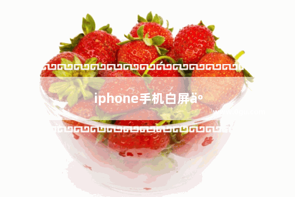 iphone手机白屏了怎么办