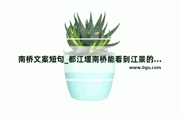 南桥文案短句_都江堰南桥能看到江景的酒店