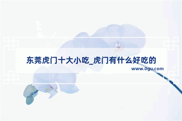 东莞虎门十大小吃_虎门有什么好吃的