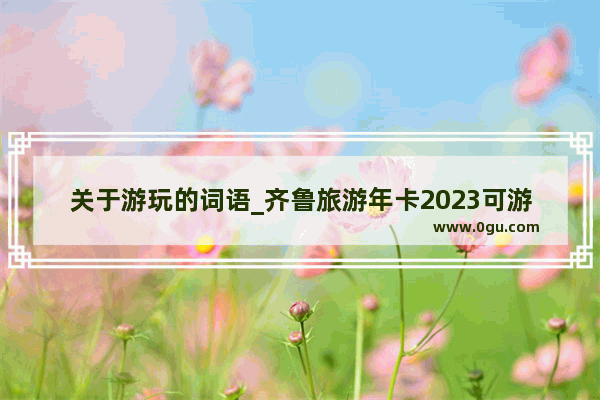 关于游玩的词语_齐鲁旅游年卡2023可游哪些景点