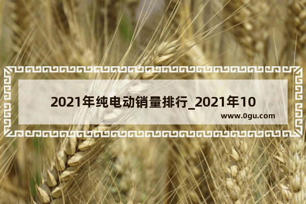 2021年纯电动销量排行_2021年10月电动汽车销量排行榜