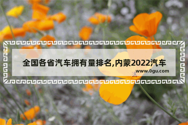 全国各省汽车拥有量排名,内蒙2022汽车销量排行榜