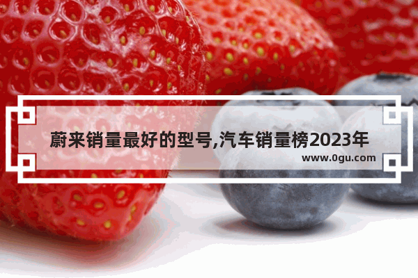 蔚来销量最好的型号,汽车销量榜2023年4月蔚来