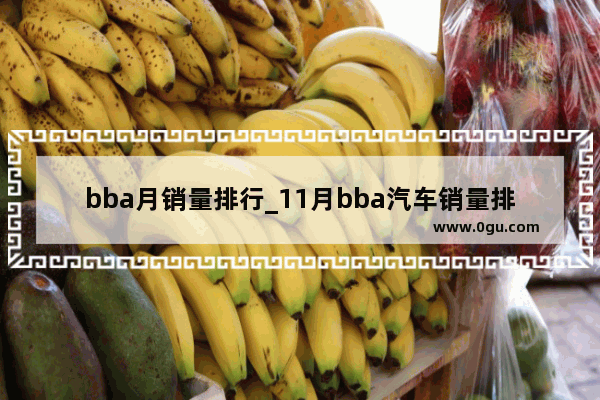 bba月销量排行_11月bba汽车销量排行