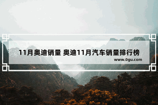 11月奥迪销量 奥迪11月汽车销量排行榜