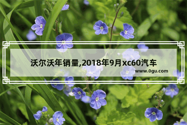 沃尔沃年销量,2018年9月xc60汽车销量