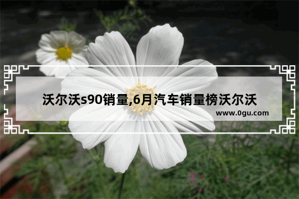 沃尔沃s90销量,6月汽车销量榜沃尔沃