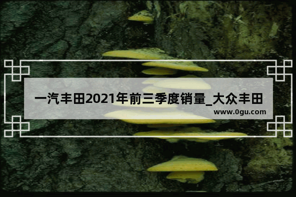 一汽丰田2021年前三季度销量_大众丰田历年销量对比