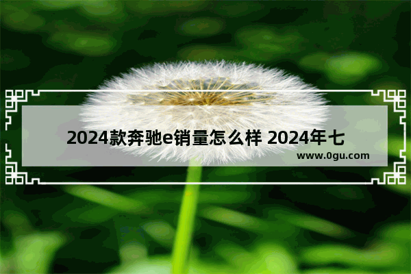 2024款奔驰e销量怎么样 2024年七月汽车销量