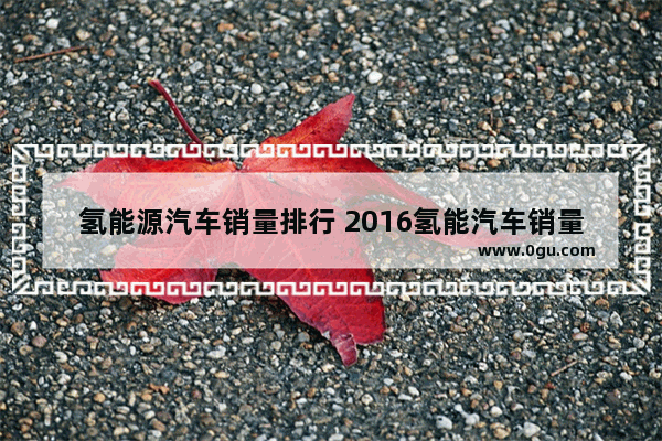 氢能源汽车销量排行 2016氢能汽车销量统计