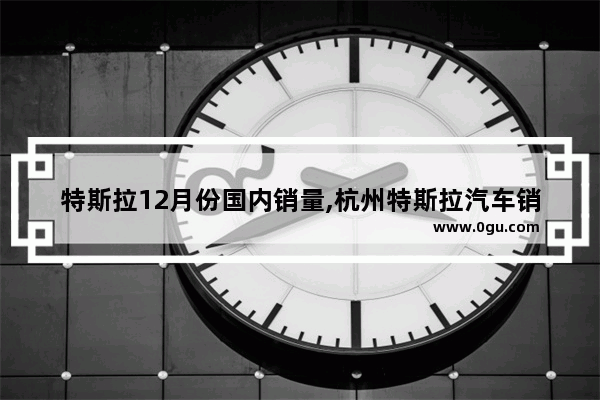 特斯拉12月份国内销量,杭州特斯拉汽车销量怎么样