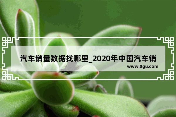 汽车销量数据找哪里_2020年中国汽车销量数据分析