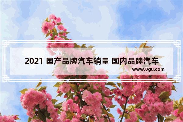 2021 国产品牌汽车销量 国内品牌汽车销量