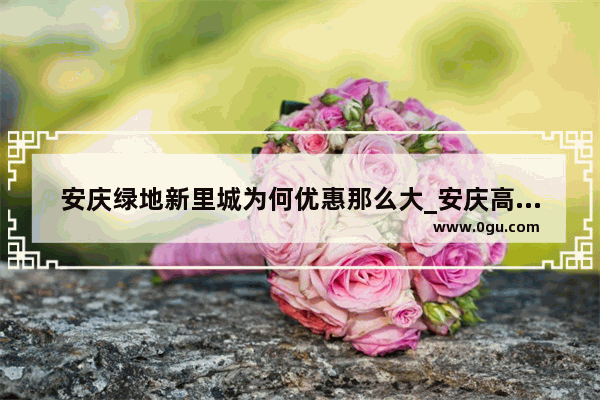 安庆绿地新里城为何优惠那么大_安庆高速时代公馆在建中怎么样