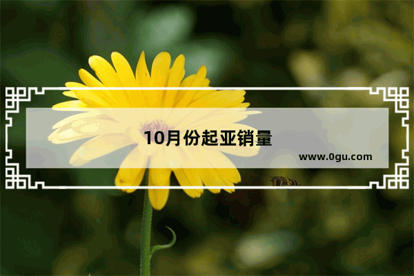 10月份起亚销量