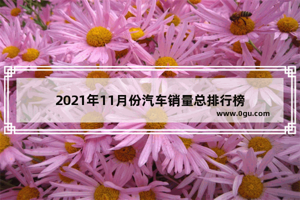 2021年11月份汽车销量总排行榜