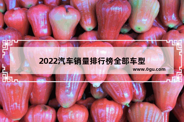 2022汽车销量排行榜全部车型