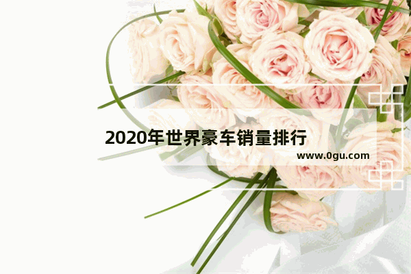 2020年世界豪车销量排行