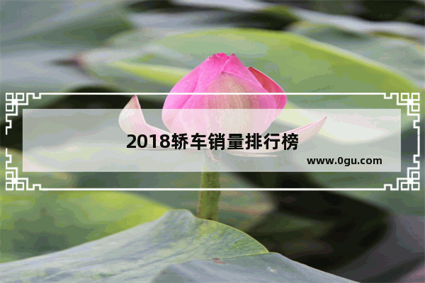 2018轿车销量排行榜