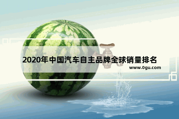 2020年中国汽车自主品牌全球销量排名