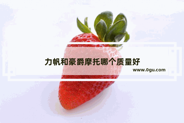 力帆和豪爵摩托哪个质量好