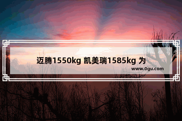 迈腾1550kg 凯美瑞1585kg 为啥说凯美瑞“皮薄馅大”