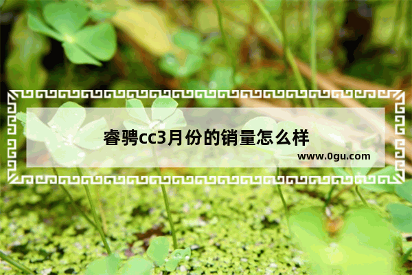 睿骋cc3月份的销量怎么样