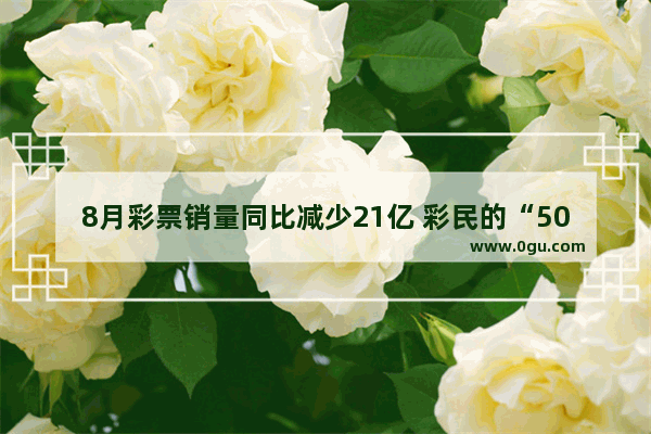 8月彩票销量同比减少21亿 彩民的“500万梦” 怎么不做了