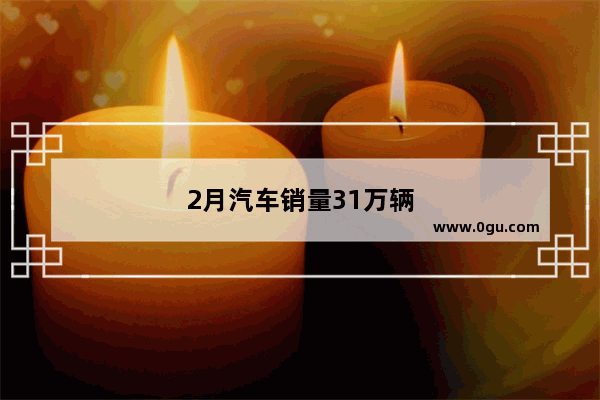 2月汽车销量31万辆