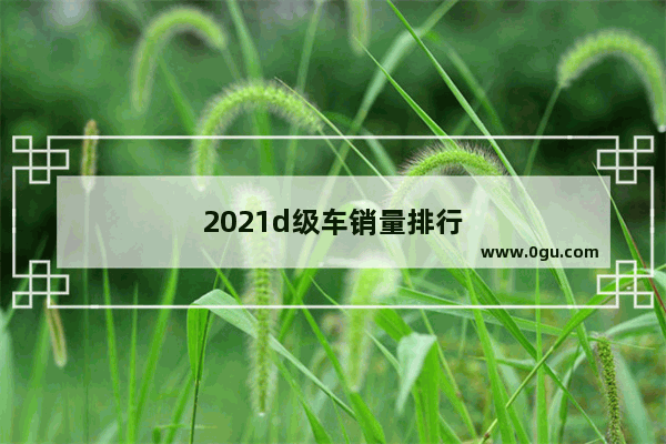 2021d级车销量排行