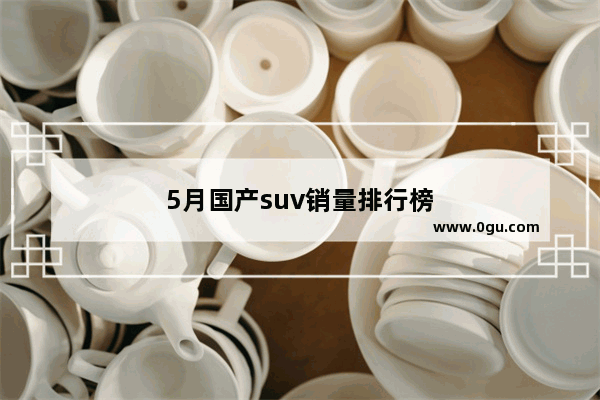 5月国产suv销量排行榜